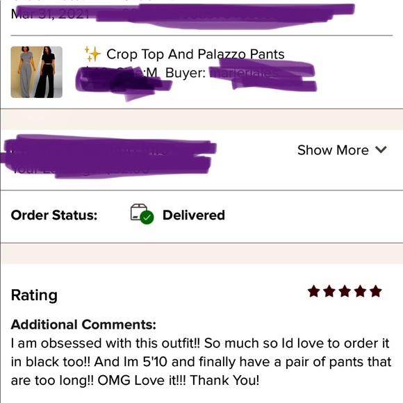 Comfy Crop Top & Palazzo Pant Set✨ - Picture 4 of 5